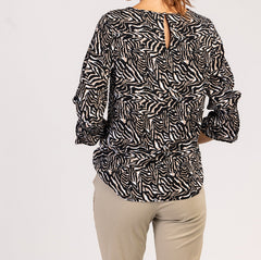 CORA - DAMENBLUSE MIT 3/4-ÄRMELN