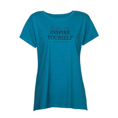 INSPIRA – DAMEN-BAUMWOLL-T-SHIRT MIT KURZEN ÄRMELN UND PRINT