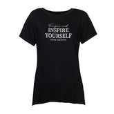 INSPIRA – DAMEN-BAUMWOLL-T-SHIRT MIT KURZEN ÄRMELN UND PRINT