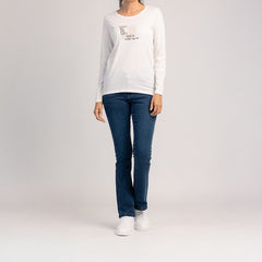 SORA - DAMEN-LANGARM-T-SHIRT AUS 100 % BAUMWOLLE