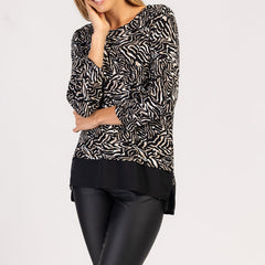 MIRA - Modisches Langarm-T-Shirt für Damen