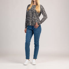 VIVA - LANGARM-T-SHIRT FÜR DAMEN AUS 100 % BAUMWOLLE