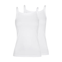 PURECOMFORT - DAMEN BAUMWOLL-TANKTOP, 2 STÜCK