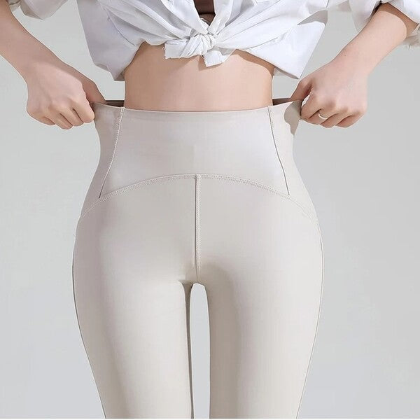FIERCEFLEX™ - GEFÜTTERTE LEGGINGS AUS KUNSTLEDER