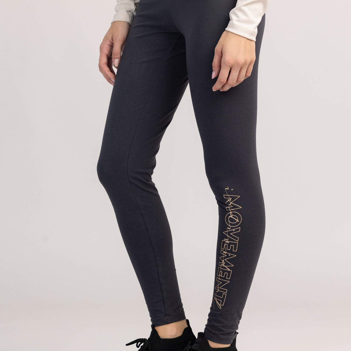 SOLAVE - LANGE BAUMWOLLLEGGINGS FÜR DAMEN