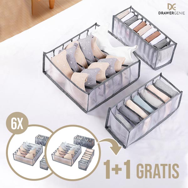 DRAWERGENIE® - 3-TEILIGER SCHRANKORGANIZER 1+1 GRATIS