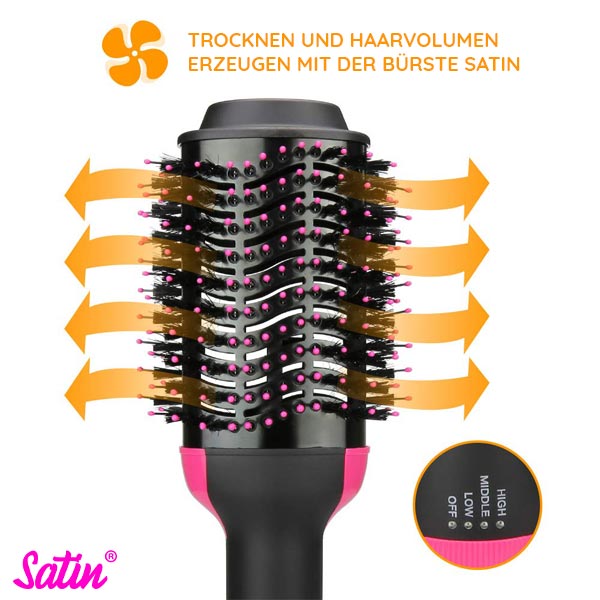 2-in-1: HAARTROCKNER UND VOLUMENBÜRSTE SATIN®