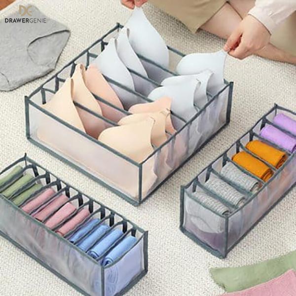 DRAWERGENIE® - 3-TEILIGER SCHRANKORGANIZER 1+1 GRATIS