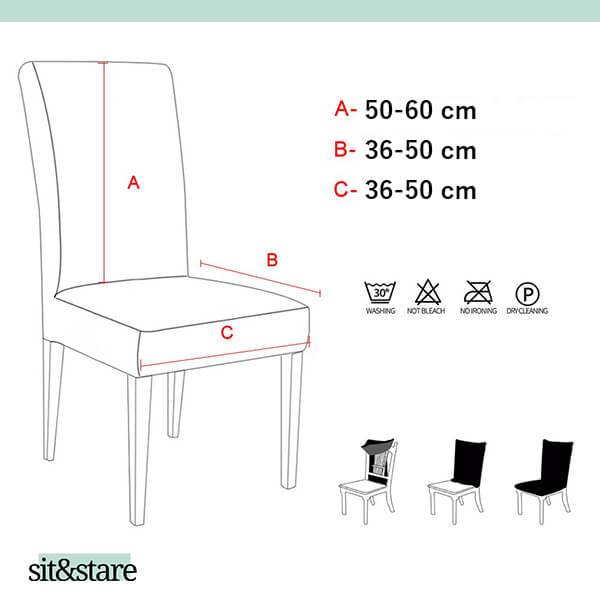 SIT&STARE® - ELASTISCHE STUHLBEZÜGE - 4 ODER 6 STUHLBEZÜGE