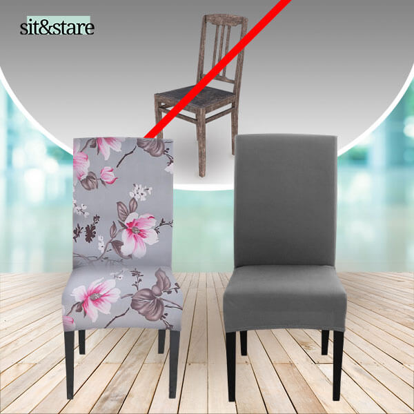 SIT&STARE® - ELASTISCHE STUHLBEZÜGE - 4 ODER 6 STUHLBEZÜGE